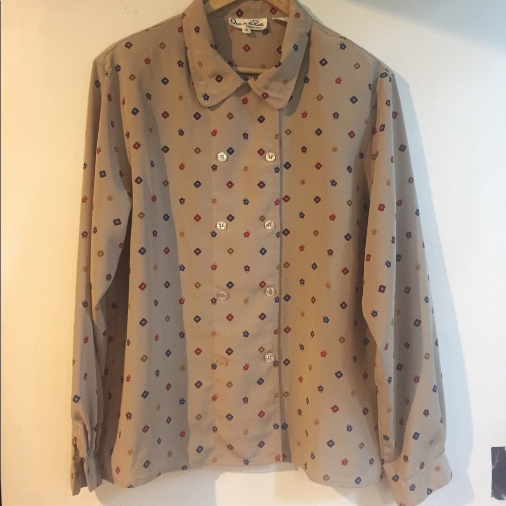70s Vintage Oscar de la Renta blouse